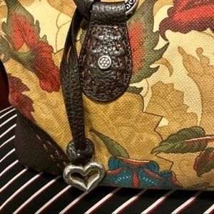 Brighton Matise Floral Canvas/ Leather Bag